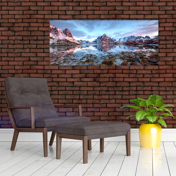Slika - Izlazak sunca iznad Reine (120x50 cm)
