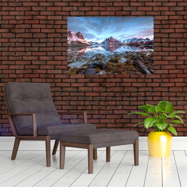 Slika - Izlazak sunca iznad Reine (90x60 cm)