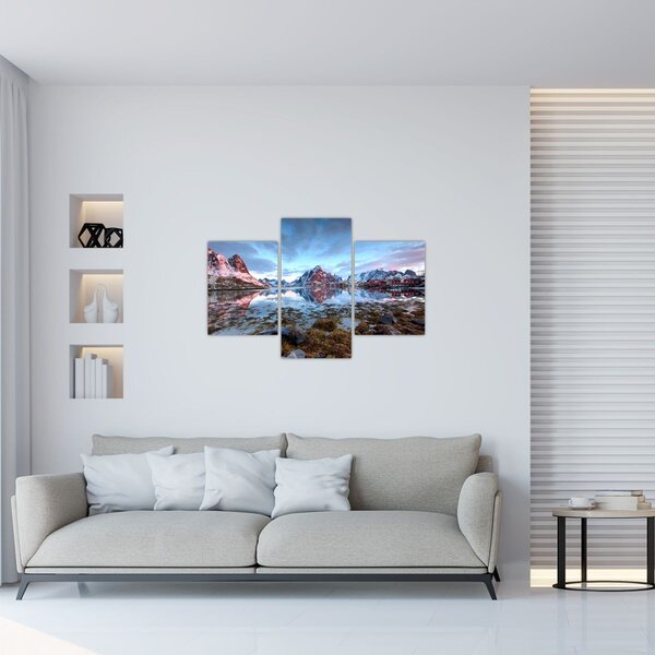 Slika - Izlazak sunca iznad Reine (90x60 cm)