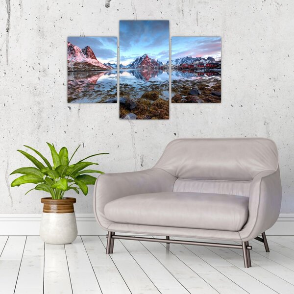 Slika - Izlazak sunca iznad Reine (90x60 cm)
