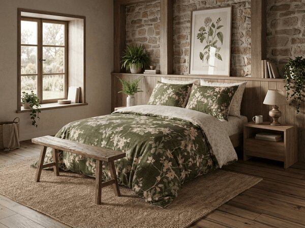 Flanel posteljina od mikrovlakana OLVERIA maslinasto zelena Dimenzije posteljine: 70 x 90 cm | 140 x 200 cm