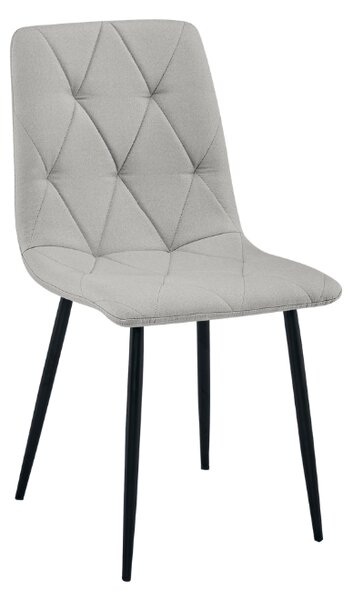 Siva stolica LIBRA PLATINUM GREY s crnim nogama
