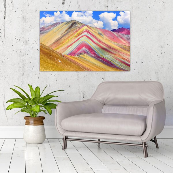 Slika - Rainbow Mountain, Peru (90x60 cm)