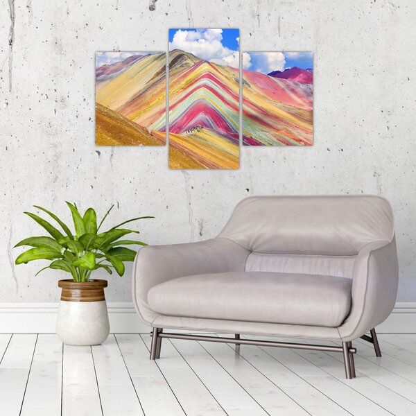 Slika - Rainbow Mountain, Peru (90x60 cm)