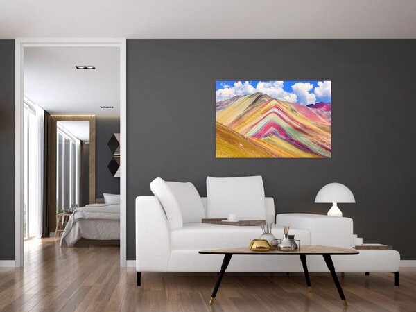 Slika - Rainbow Mountain, Peru (90x60 cm)