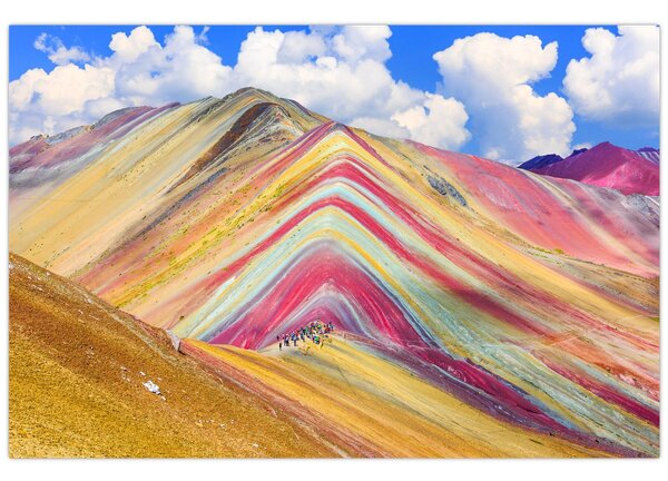 Slika - Rainbow Mountain, Peru (90x60 cm)