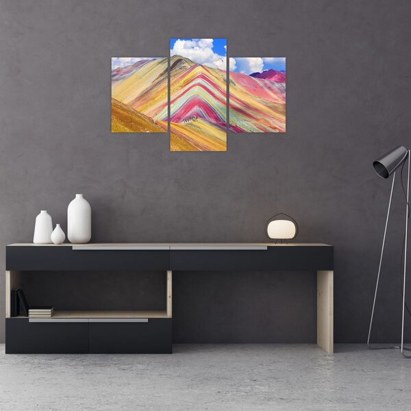 Slika - Rainbow Mountain, Peru (90x60 cm)