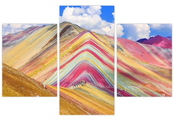 Slika - Rainbow Mountain, Peru (90x60 cm)