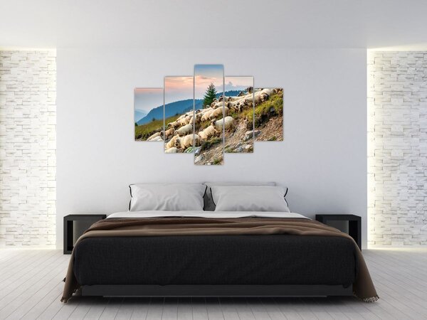 Slika - Stado ovaca (150x105 cm)