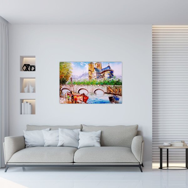 Slika - Uljana slika grada (90x60 cm)