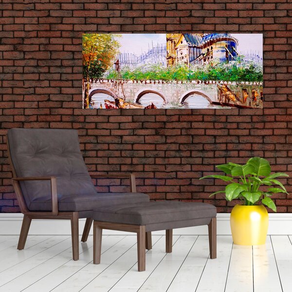 Slika - Uljana slika grada (120x50 cm)