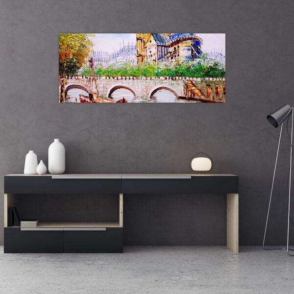 Slika - Uljana slika grada (120x50 cm)