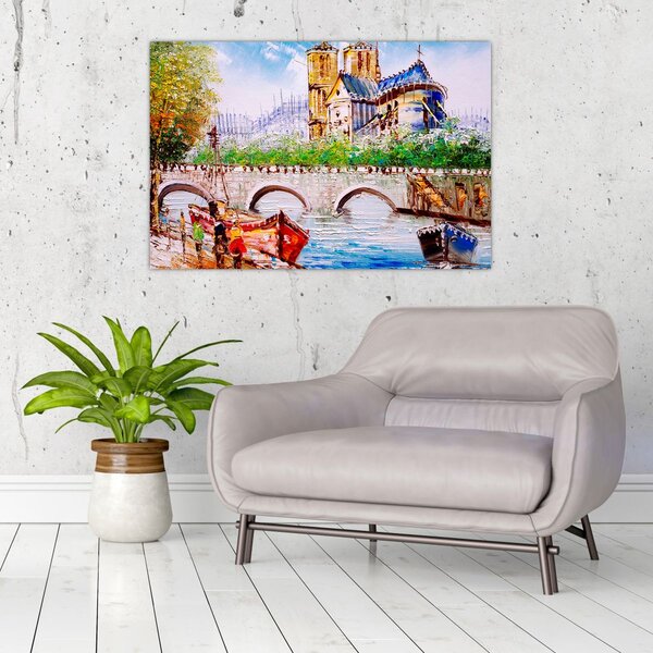 Slika - Uljana slika grada (90x60 cm)