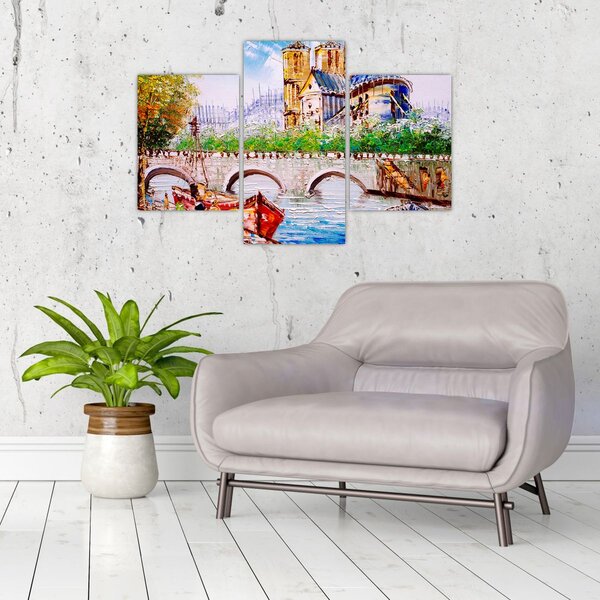 Slika - Uljana slika grada (90x60 cm)