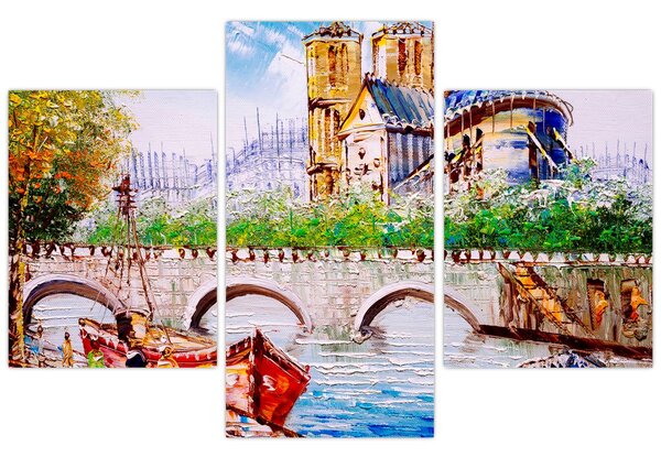 Slika - Uljana slika grada (90x60 cm)