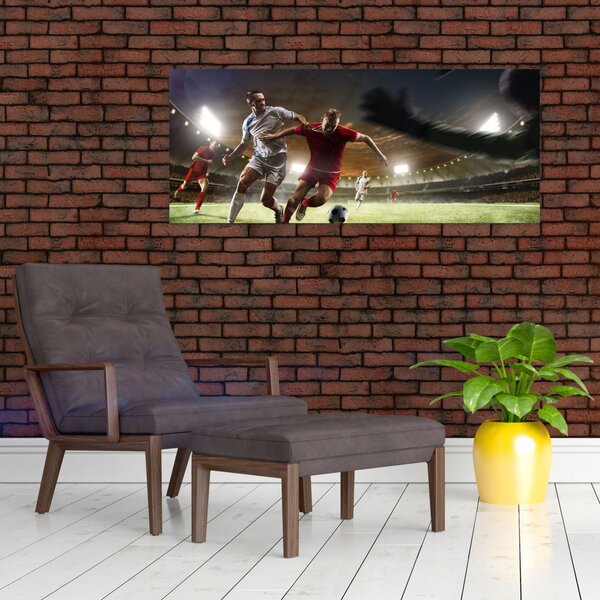 Slika - Nogometaši u akciji (120x50 cm)