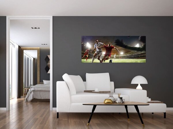 Slika - Nogometaši u akciji (120x50 cm)
