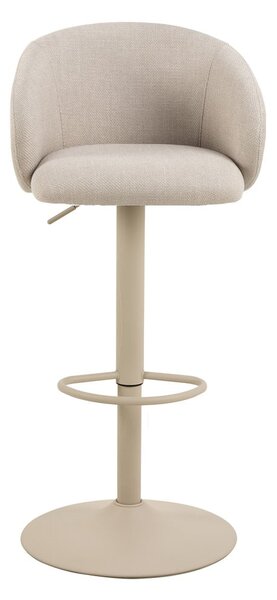 Bež barska stolica podesive visine/s naslonima za ruke (visine sjedala 86 cm) Eleanor – Actona