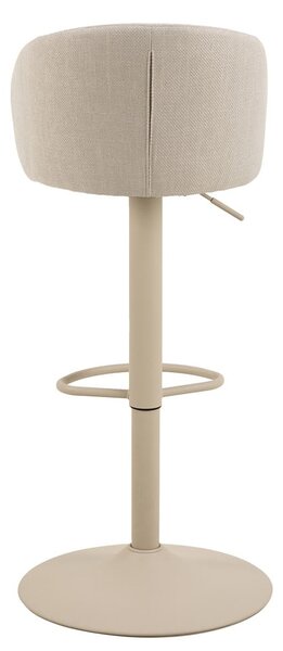 Bež barska stolica podesive visine/s naslonima za ruke (visine sjedala 86 cm) Eleanor – Actona