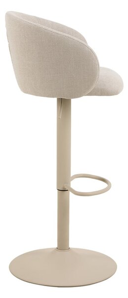 Bež barska stolica podesive visine/s naslonima za ruke (visine sjedala 86 cm) Eleanor – Actona