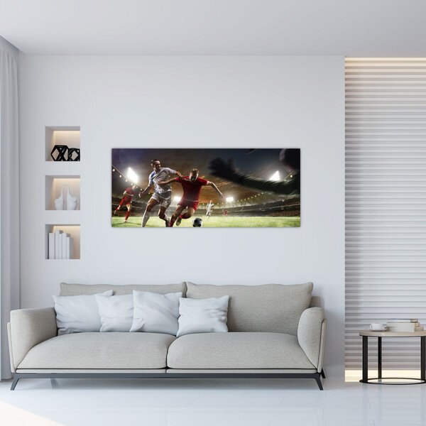 Slika - Nogometaši u akciji (120x50 cm)