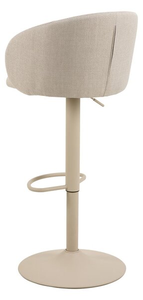 Bež barska stolica podesive visine/s naslonima za ruke (visine sjedala 86 cm) Eleanor – Actona
