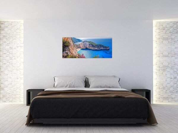 Slika - Plaža Navagio, Grčka (120x50 cm)