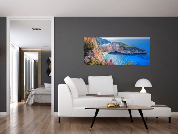Slika - Plaža Navagio, Grčka (120x50 cm)