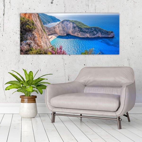 Slika - Plaža Navagio, Grčka (120x50 cm)