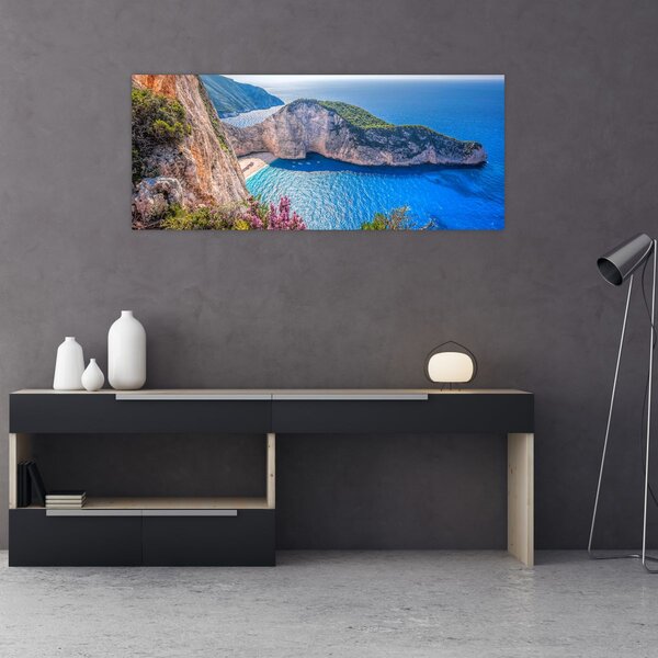 Slika - Plaža Navagio, Grčka (120x50 cm)