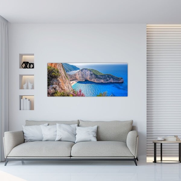 Slika - Plaža Navagio, Grčka (120x50 cm)