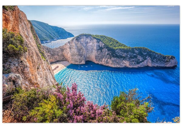 Slika - Plaža Navagio, Grčka (90x60 cm)