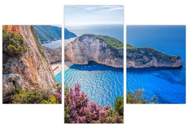 Slika - Plaža Navagio, Grčka (90x60 cm)