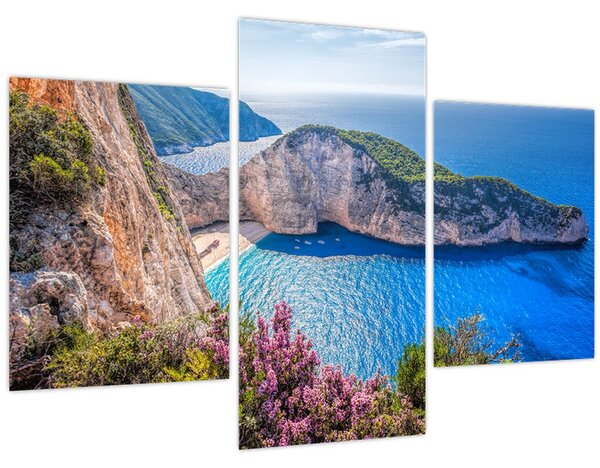 Slika - Plaža Navagio, Grčka (90x60 cm)