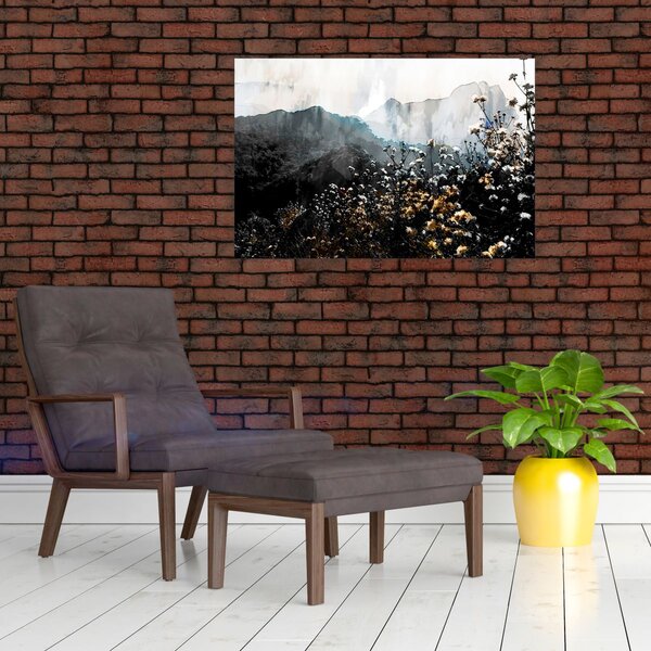 Slika - Ilustracija divljeg cvijeća (90x60 cm)