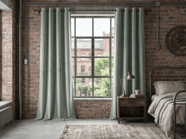 Zavjesa za zamračivanje DREAM VELVET 140x250 cm, tamnosiva Sistem za vješanje: Metalni prstenovi