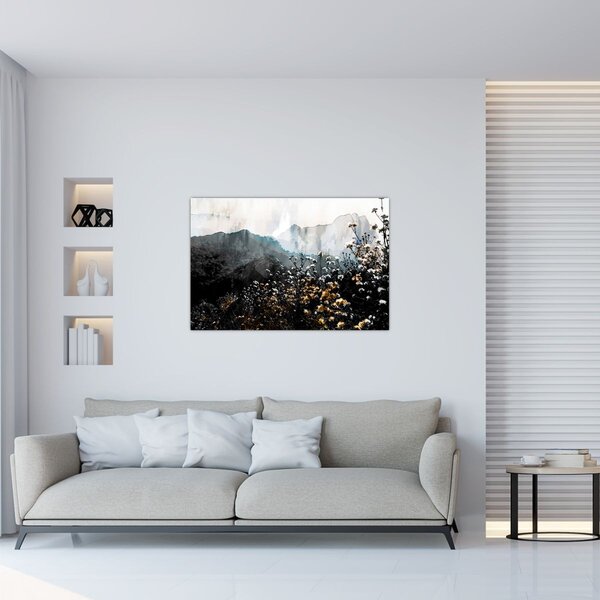 Slika - Ilustracija divljeg cvijeća (90x60 cm)