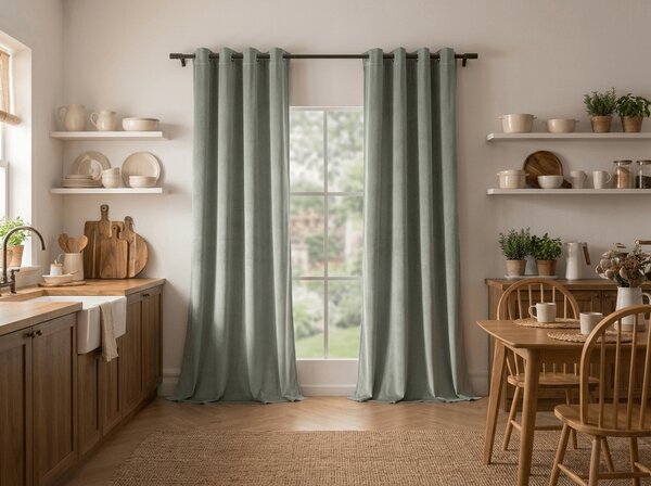 Zavjesa za zamračivanje DREAM VELVET 140x250 cm, tamnosiva Sistem za vješanje: Metalni prstenovi