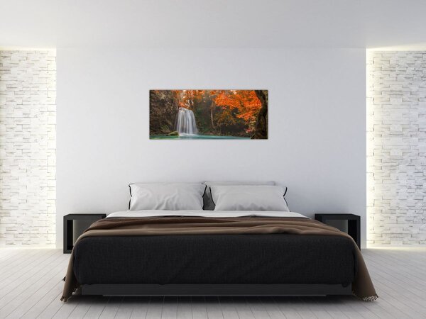 Slika - Vodopad u Tajlandu (120x50 cm)