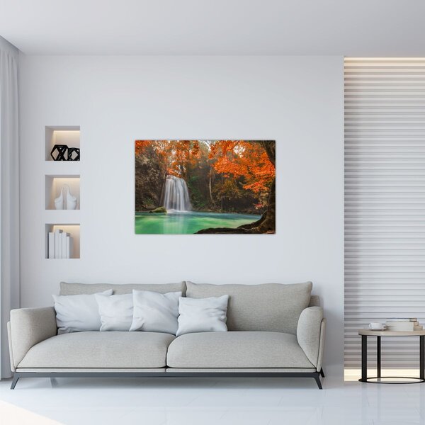 Slika - Vodopad u Tajlandu (90x60 cm)