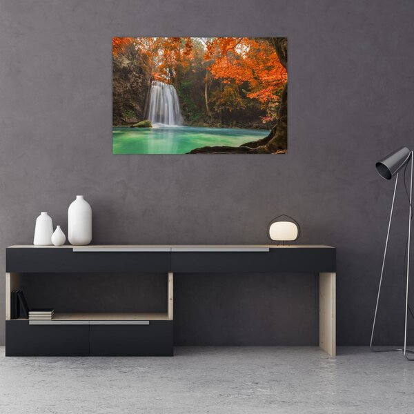 Slika - Vodopad u Tajlandu (90x60 cm)