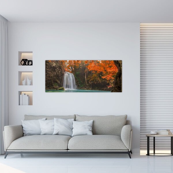 Slika - Vodopad u Tajlandu (120x50 cm)
