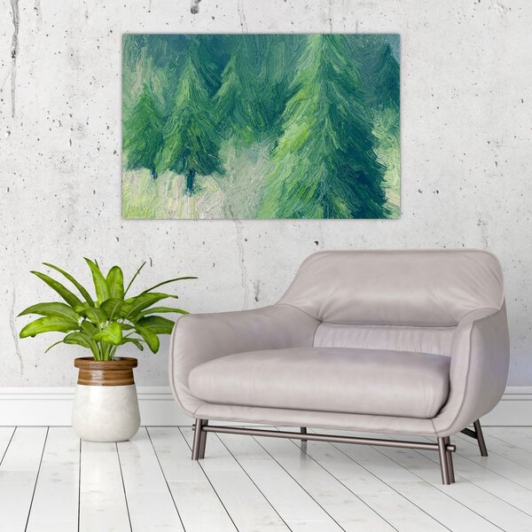 Slika - Slikane crnogorice (90x60 cm)