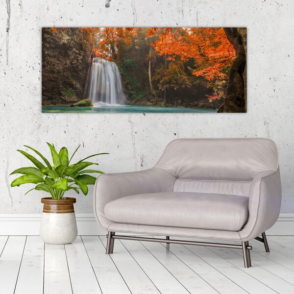 Slika - Vodopad u Tajlandu (120x50 cm)