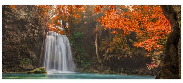 Slika - Vodopad u Tajlandu (120x50 cm)
