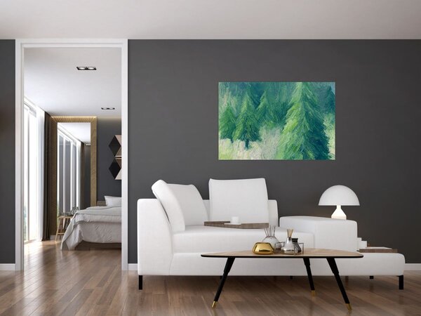 Slika - Slikane crnogorice (90x60 cm)