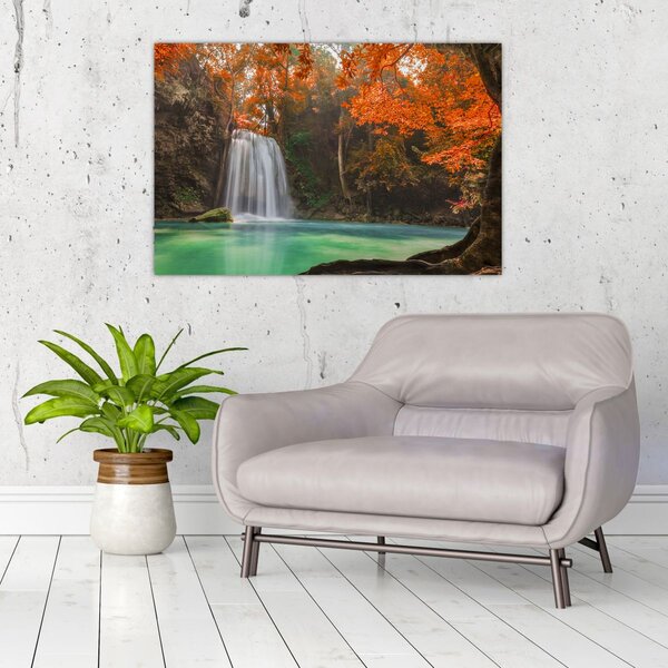 Slika - Vodopad u Tajlandu (90x60 cm)