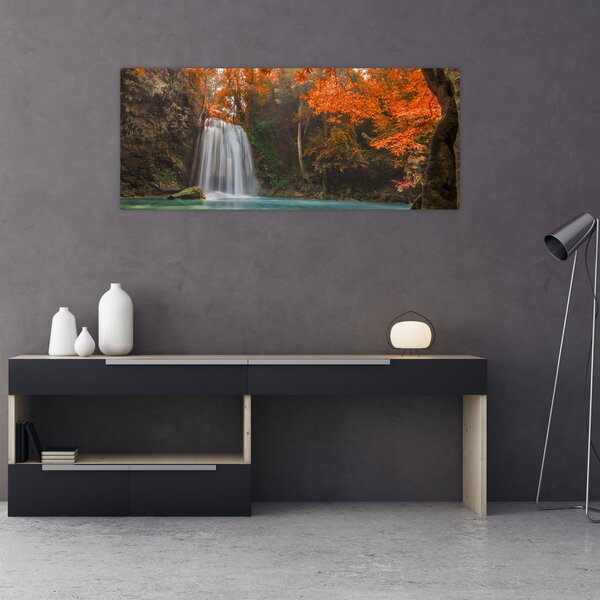 Slika - Vodopad u Tajlandu (120x50 cm)