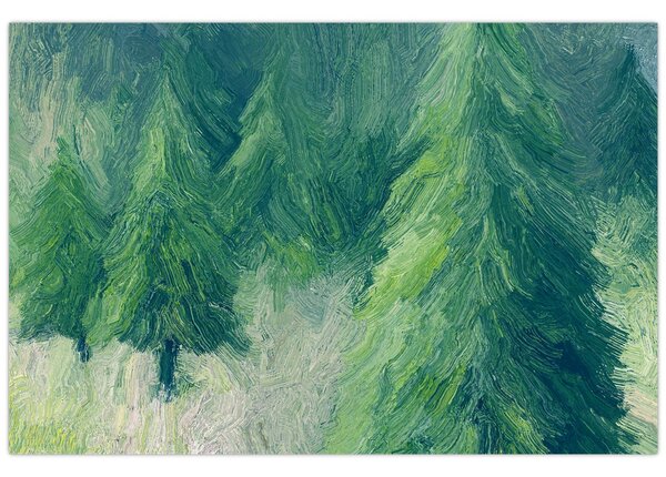 Slika - Slikane crnogorice (90x60 cm)