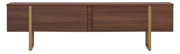 TV komoda u dekoru oraha u tamnoj prirodnoj boji 180x50x30 cm Onera – Kalune Design